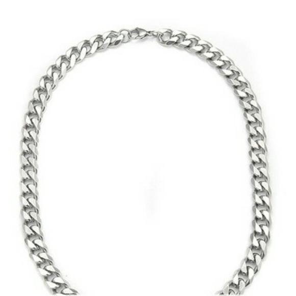 Men's Titanium Steel Not Fade Cuban Chain Necklace - Picture 5 of 5